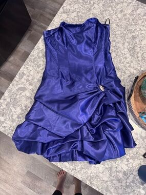 Jessica McClintock Purple Satin Party Dress